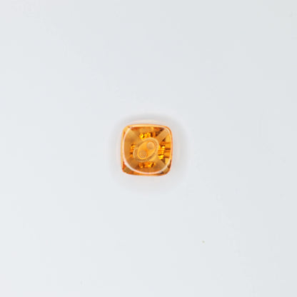 12mm Orange Cube 2H Buttons 10pk