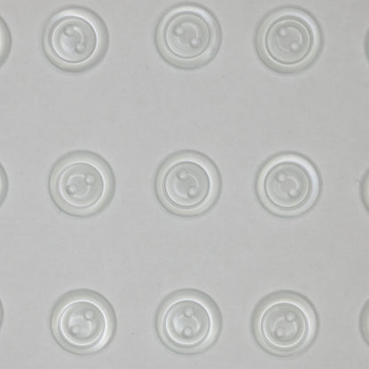 12mm Clear Translucent 2-Hole Buttons 15pk