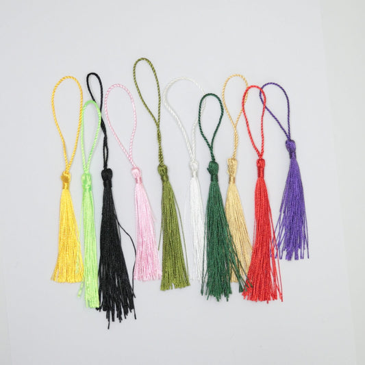13cm Multicoloured Tassels 10pk