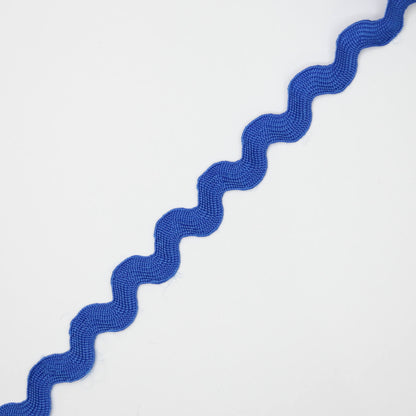 13mm Bright Blue Jumbo Ric-Rac Trim per/metre