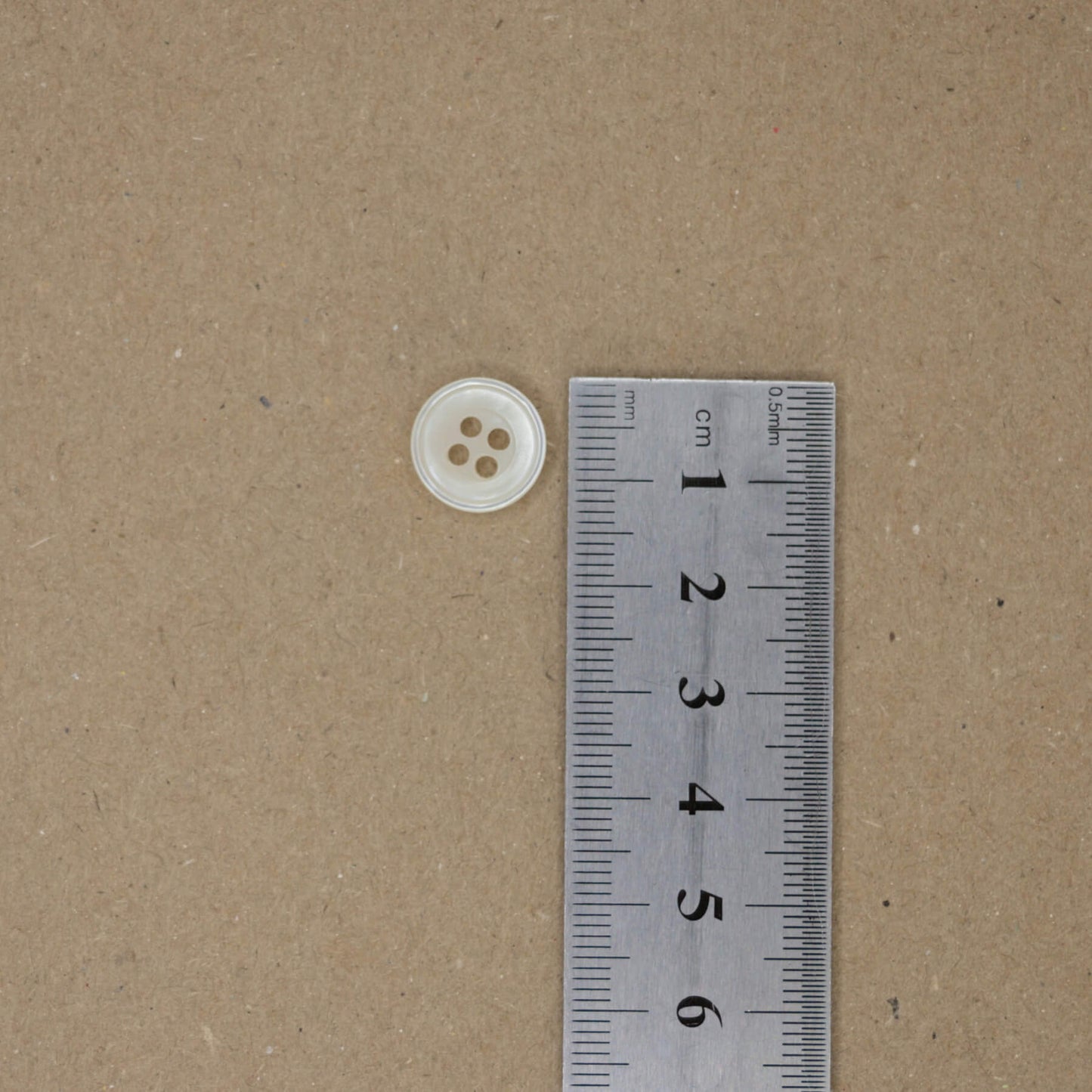 13mm Cream Pearlescent Buttons 12pk