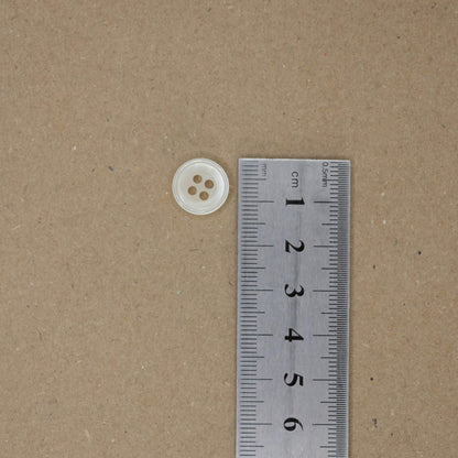 13mm Cream Pearlescent Buttons 12pk