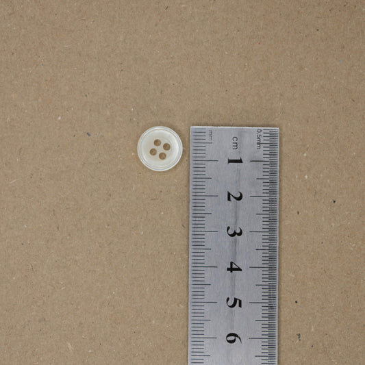 13mm Cream Pearlescent Buttons 12pk