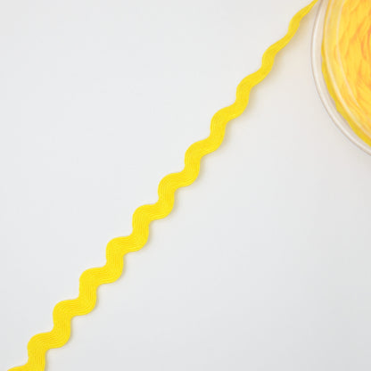 13mm Yellow Jumbo Ric-Rac Trim per/metre