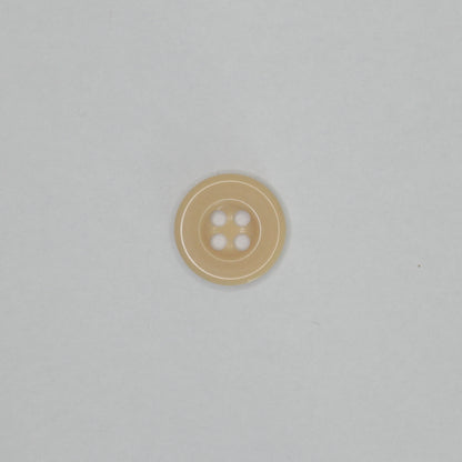 14mm Cream 4-Hole Buttons 10pk