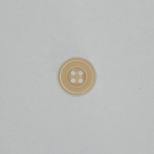 14mm Cream 4-Hole Buttons 10pk