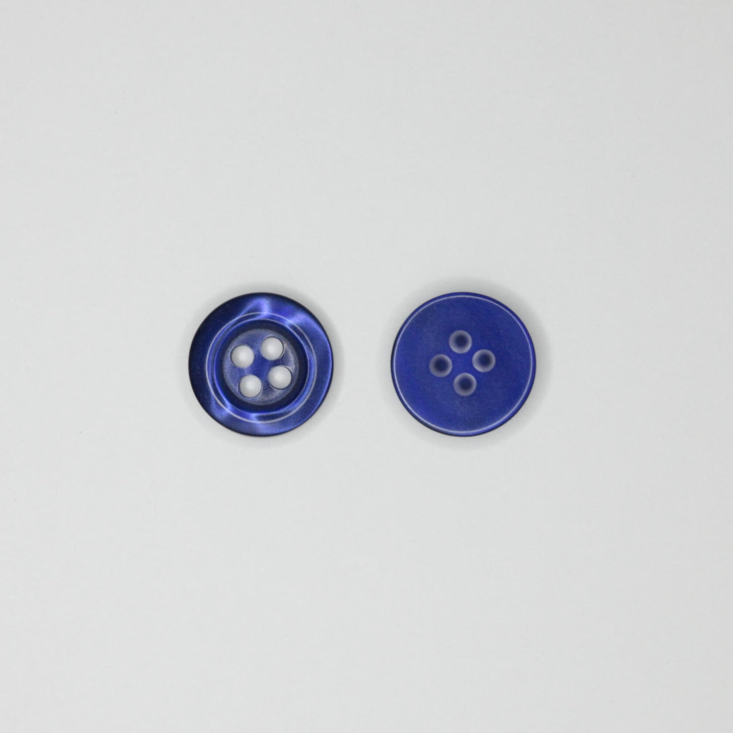 14mm Deep Blue 4-Hole Buttons 15pk