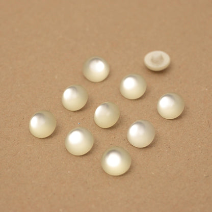 14mm Shiny Ivory Shank-Hole Buttons 10pk