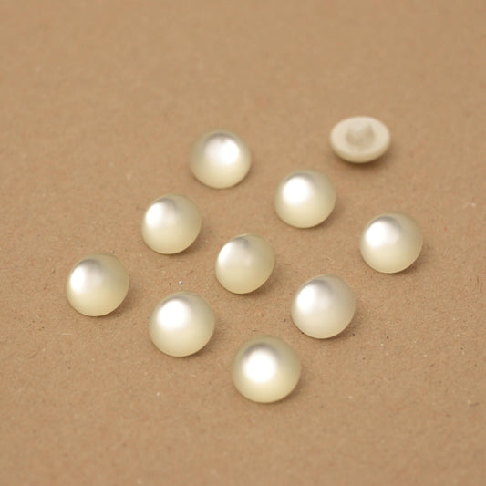 14mm Shiny Ivory Shank-Hole Buttons 10pk