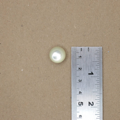 14mm Shiny Ivory Shank-Hole Buttons 10pk