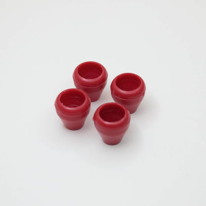 14mm x 4mm Red Cord Ends 4pk