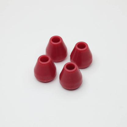14mm x 4mm Red Cord Ends 4pk