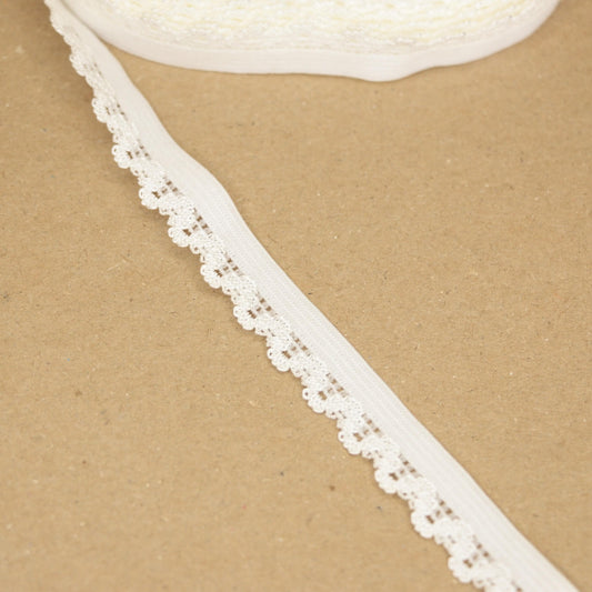 15mm White Picot Elastic 3m