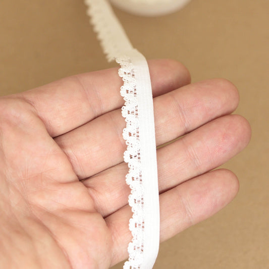 15mm White Picot Elastic 3m