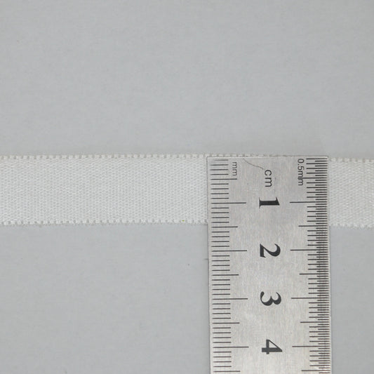 15mm White Ribbon per/metre