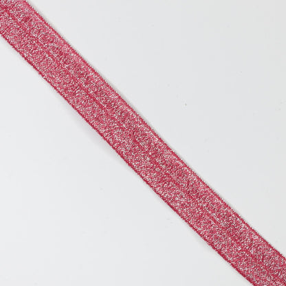 15mm Red Glitter Foldover Elastic 3m