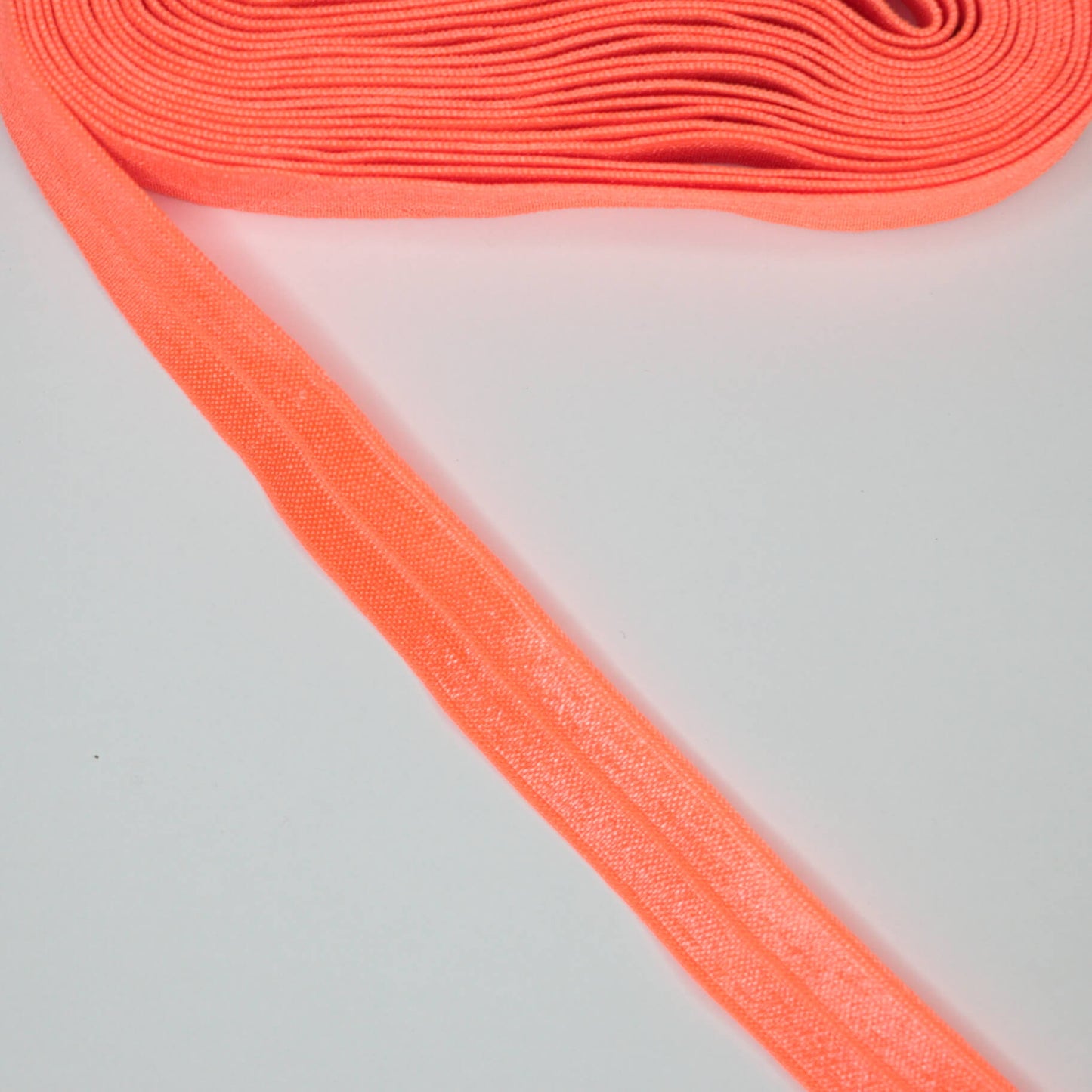 16mm Fluorescent Orange Foldover Elastic Band 450cm