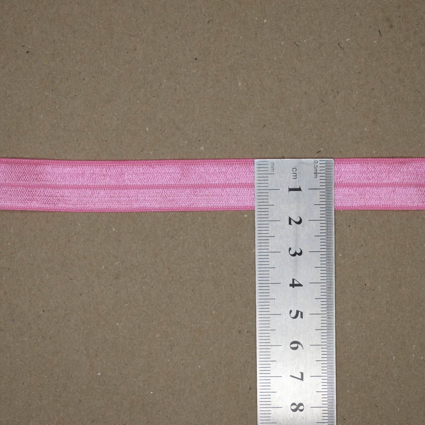 16mm Pink Colour Foldover Elastic 457cm