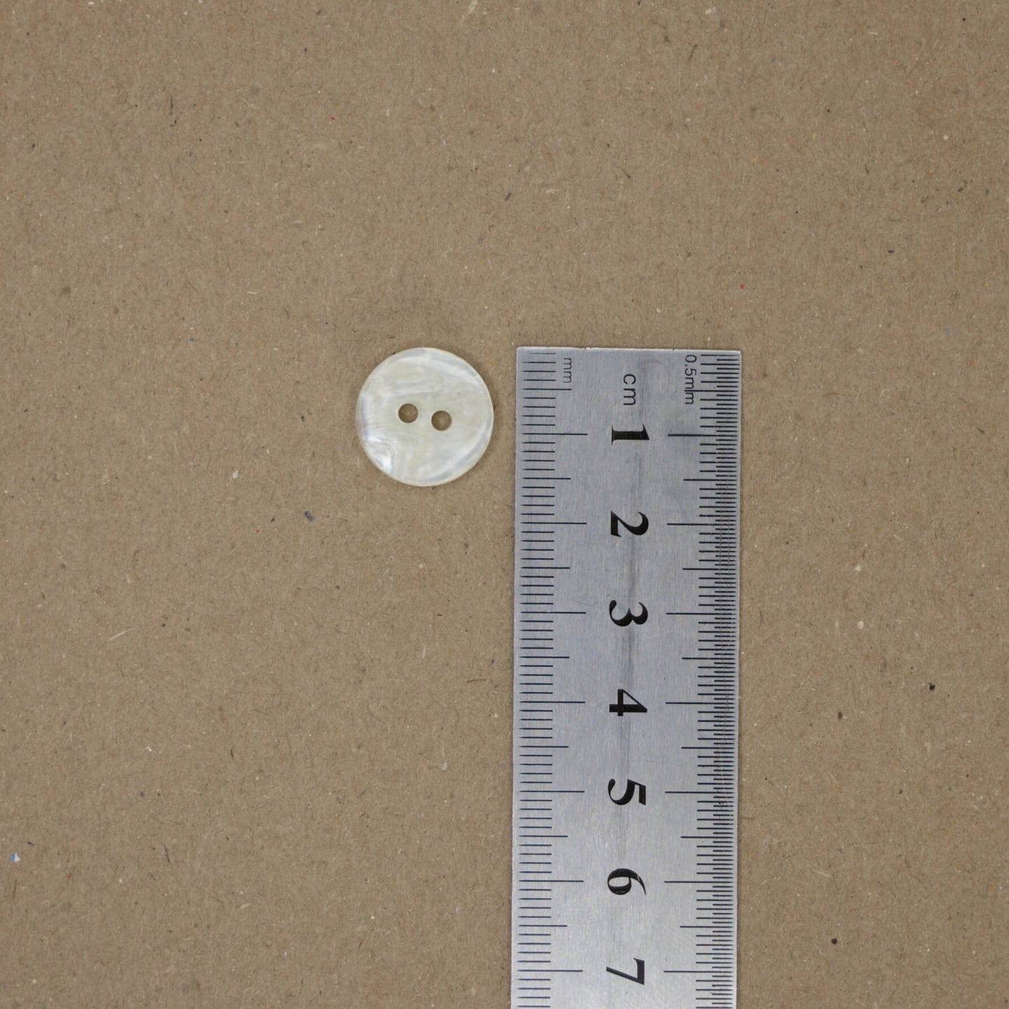 16mm White Pearlescent 2-Hole Buttons 10pk