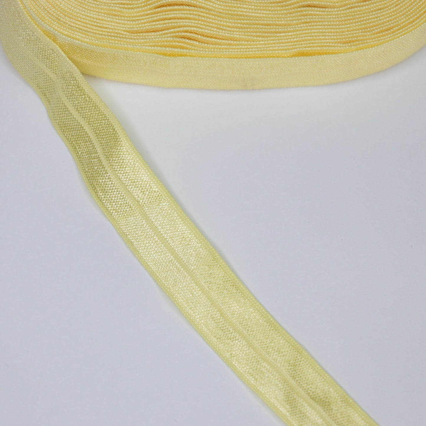 16mm Yellow Foldover Elastic Band 450cm