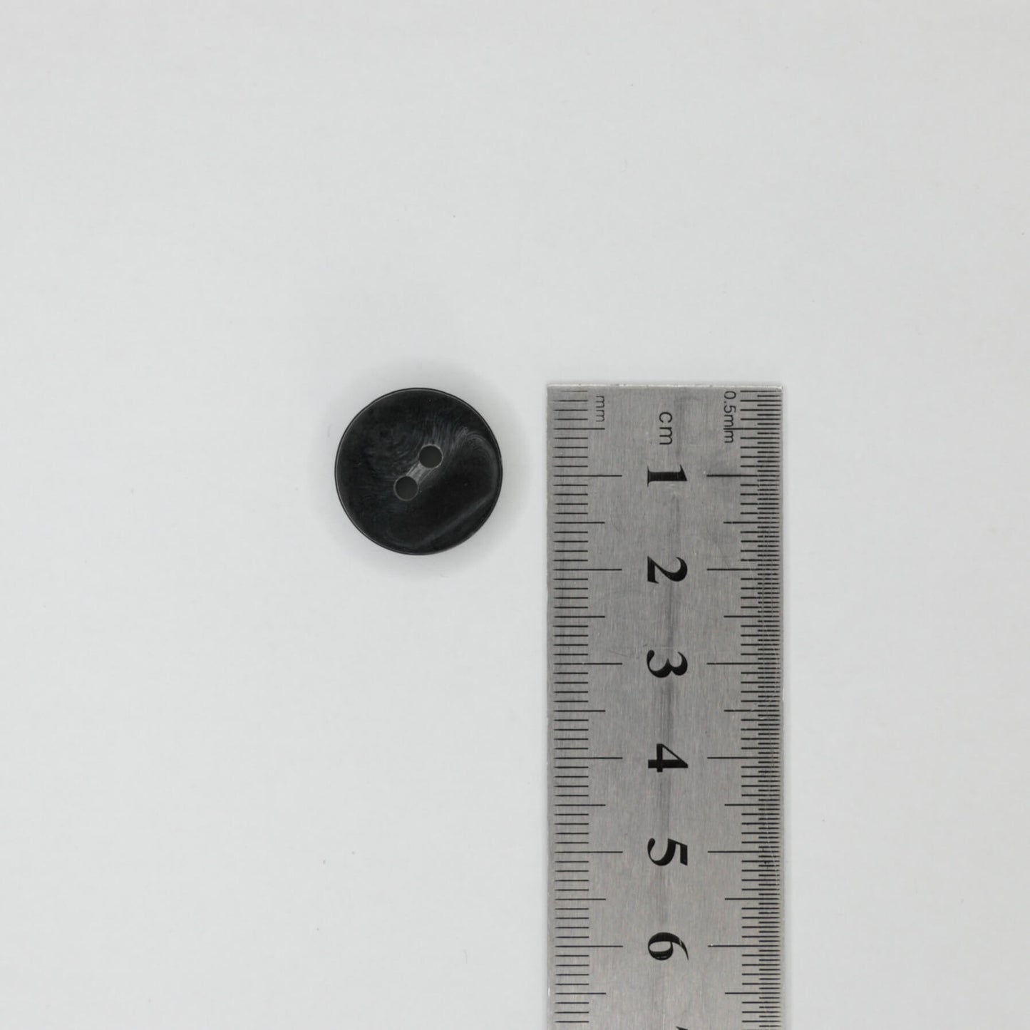 18mm Black Marble-Look 2-Hole Buttons 10pk