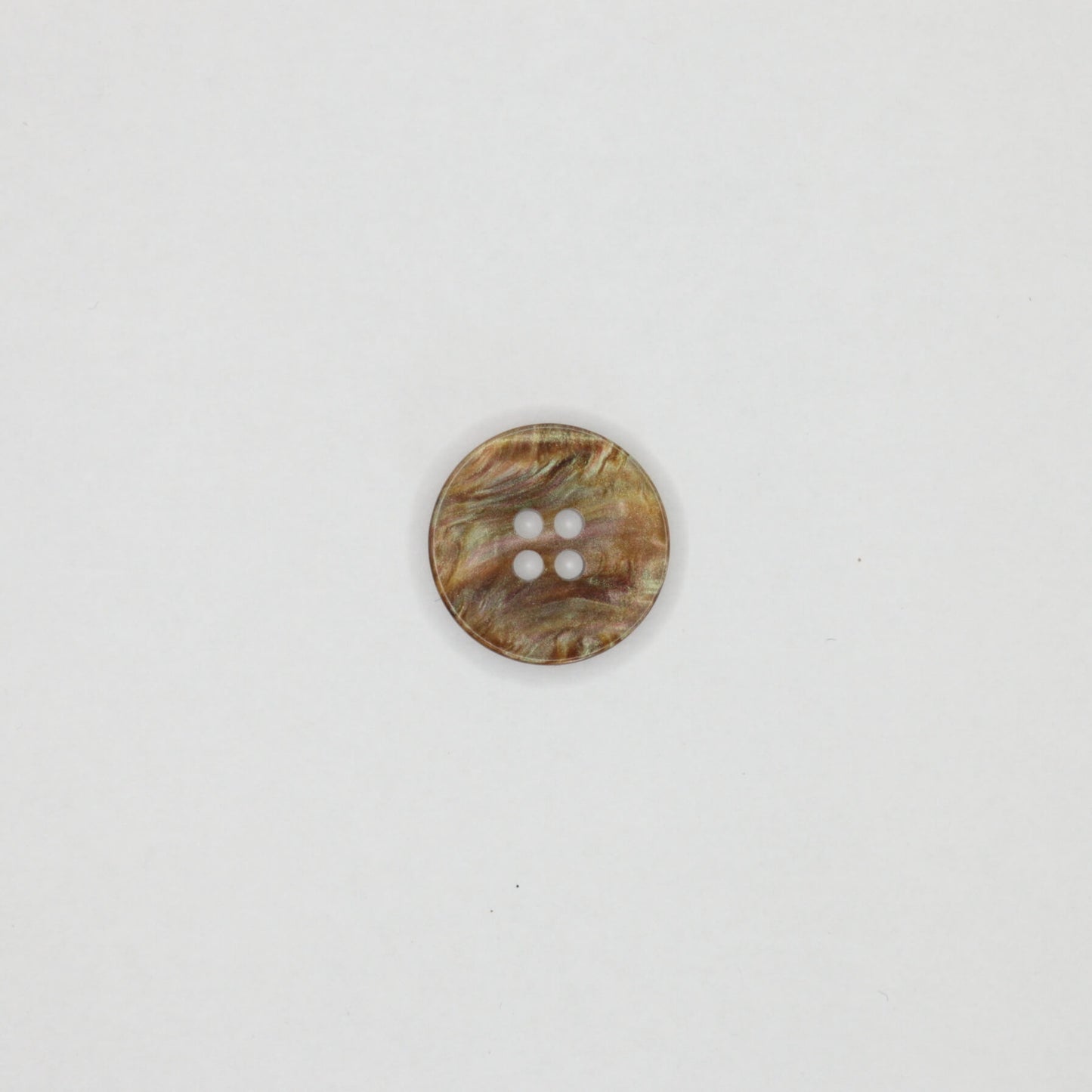 18mm Brown Pearlescent 4-Hole Buttons 10pk