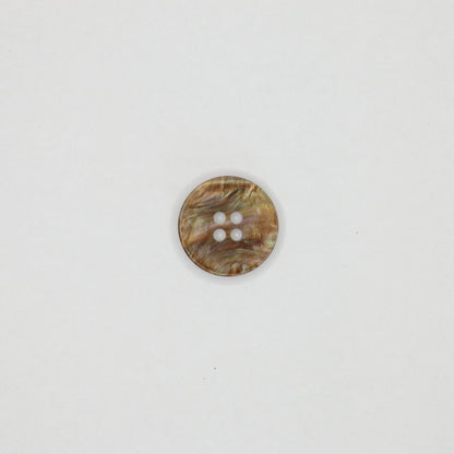 18mm Brown Pearlescent 4-Hole Buttons 10pk