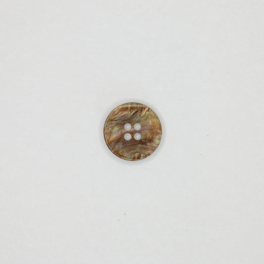 18mm Brown Pearlescent 4-Hole Buttons 10pk