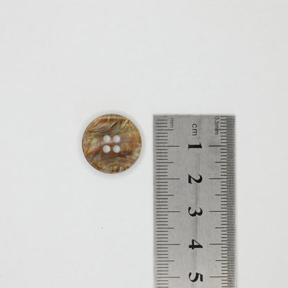18mm Brown Pearlescent 4-Hole Buttons 10pk