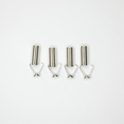 18mm x 6mm Slivery Heavy-Duty Cord Aglets 4pk