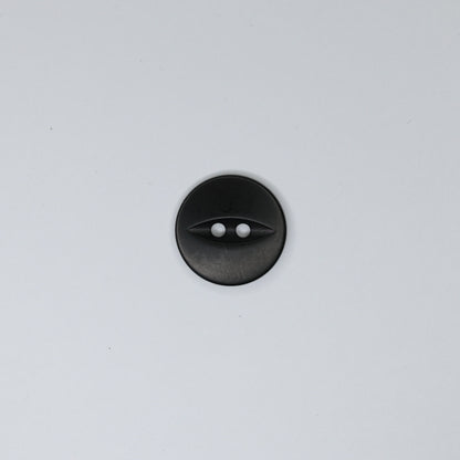 20mm Black Fisheye 2-Hole Buttons 12pk
