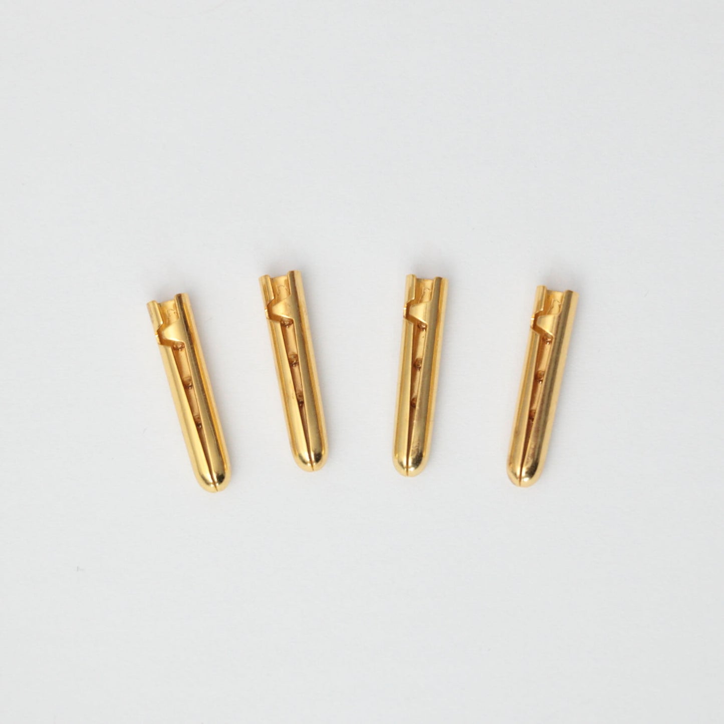 20mm Brass Metal Aglets 4pk