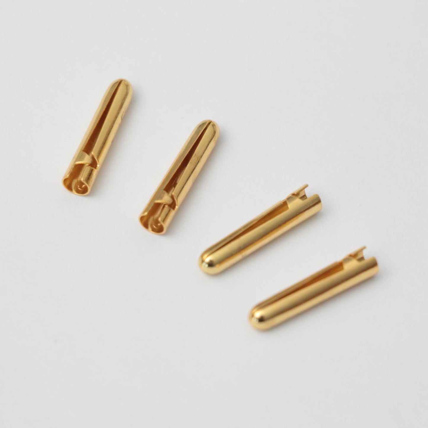 20mm Brass Metal Aglets 4pk
