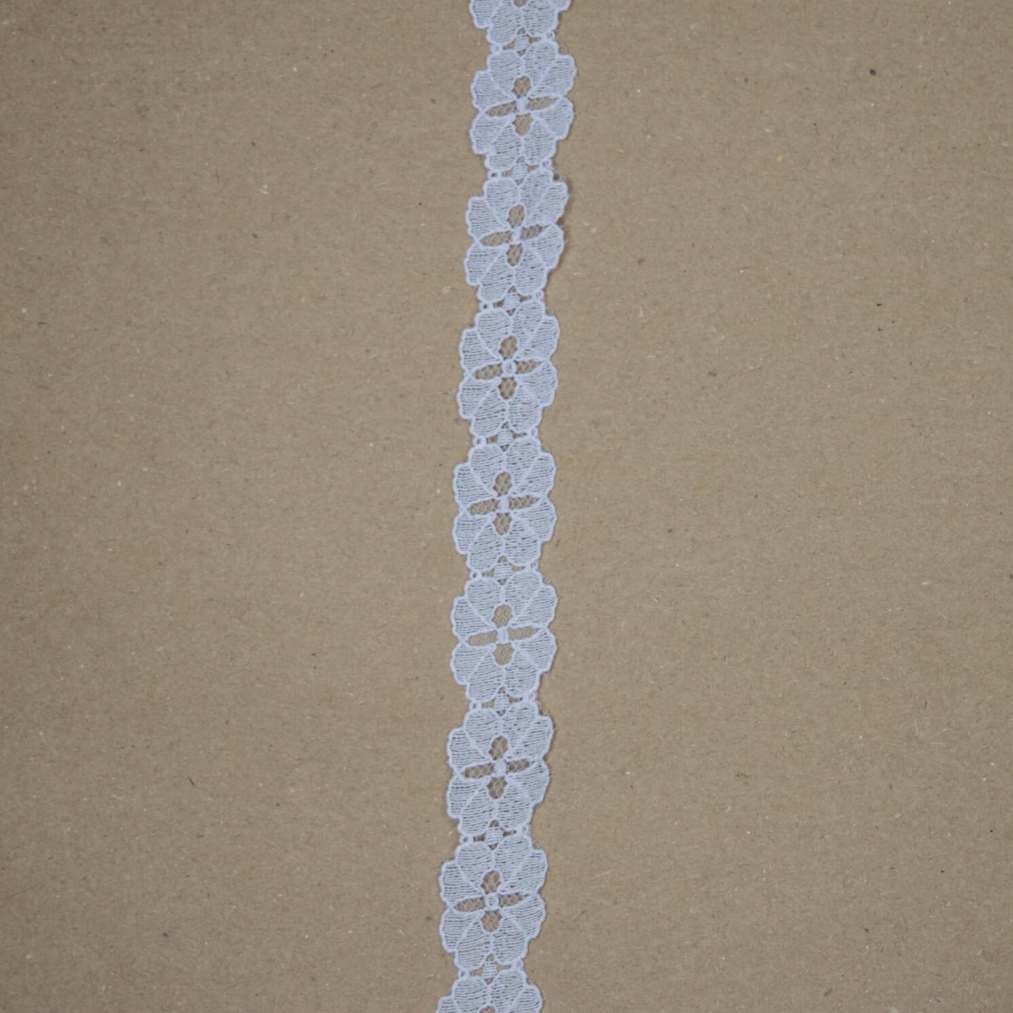 20mm Light Blue Floral-Motif Acrylic Lace Trim 5m