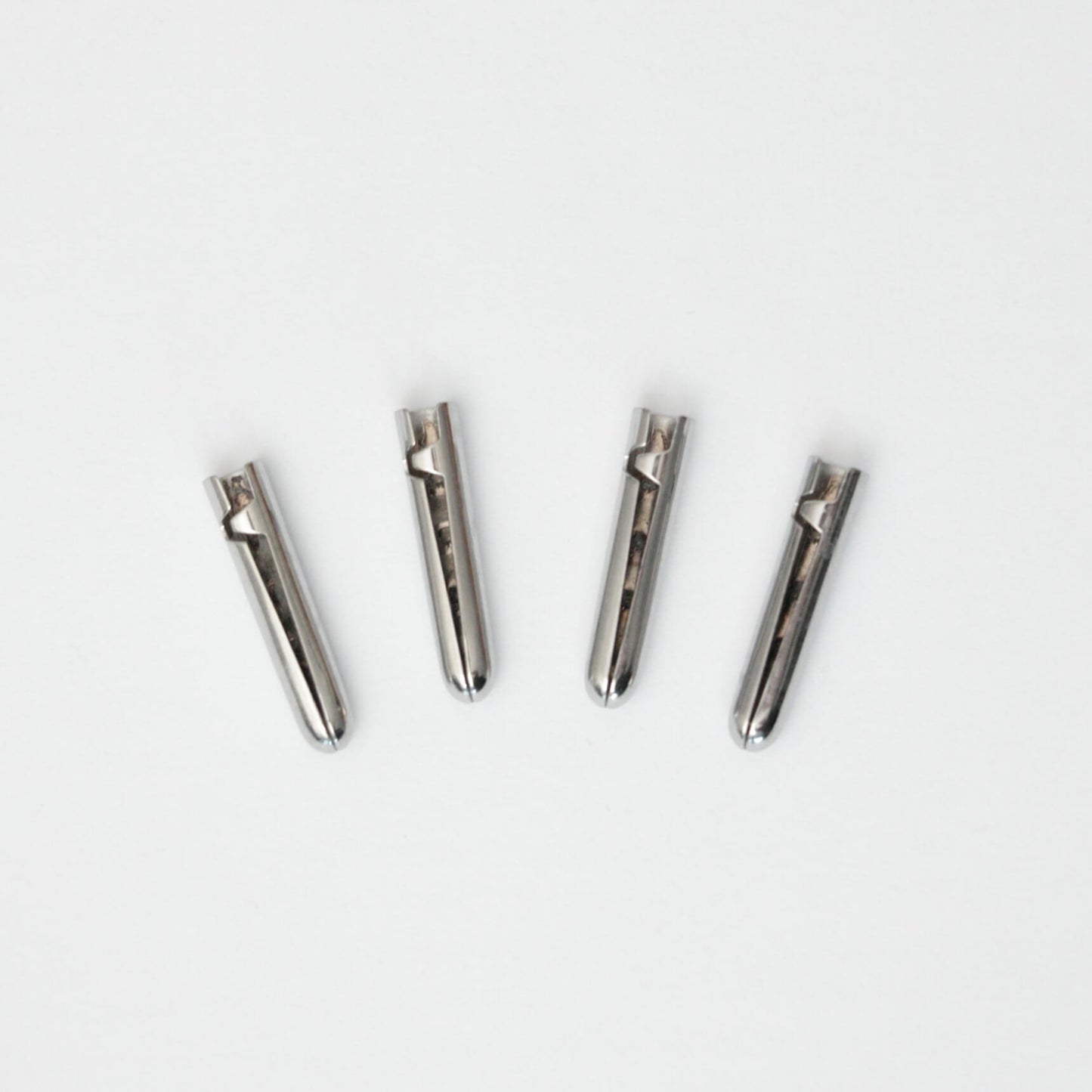 20mm Silver Metal Aglets 4pk