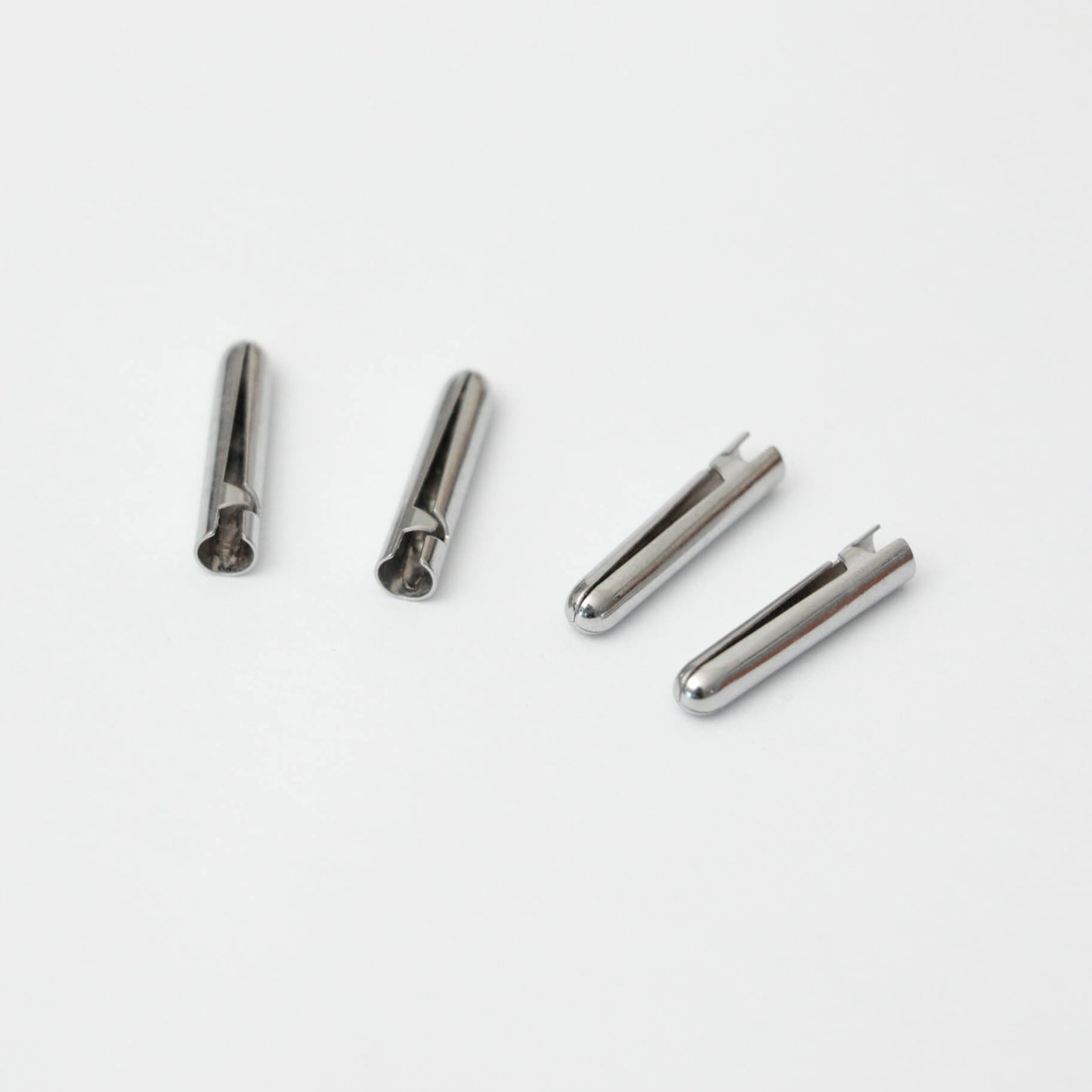 20mm Silver Metal Aglets 4pk