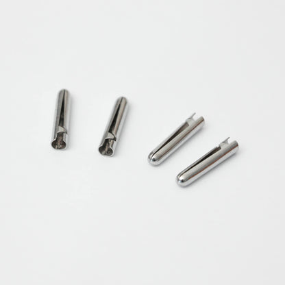 20mm Silver Metal Aglets 4pk