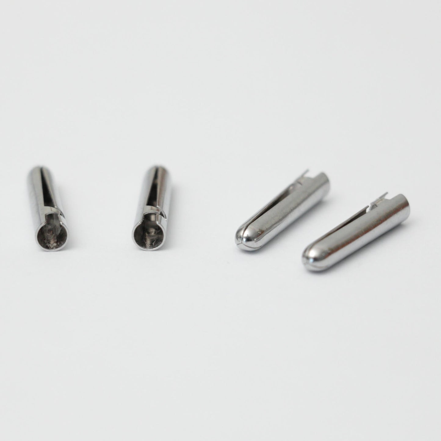 20mm Silver Metal Aglets 4pk