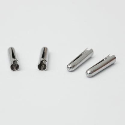 20mm Silver Metal Aglets 4pk