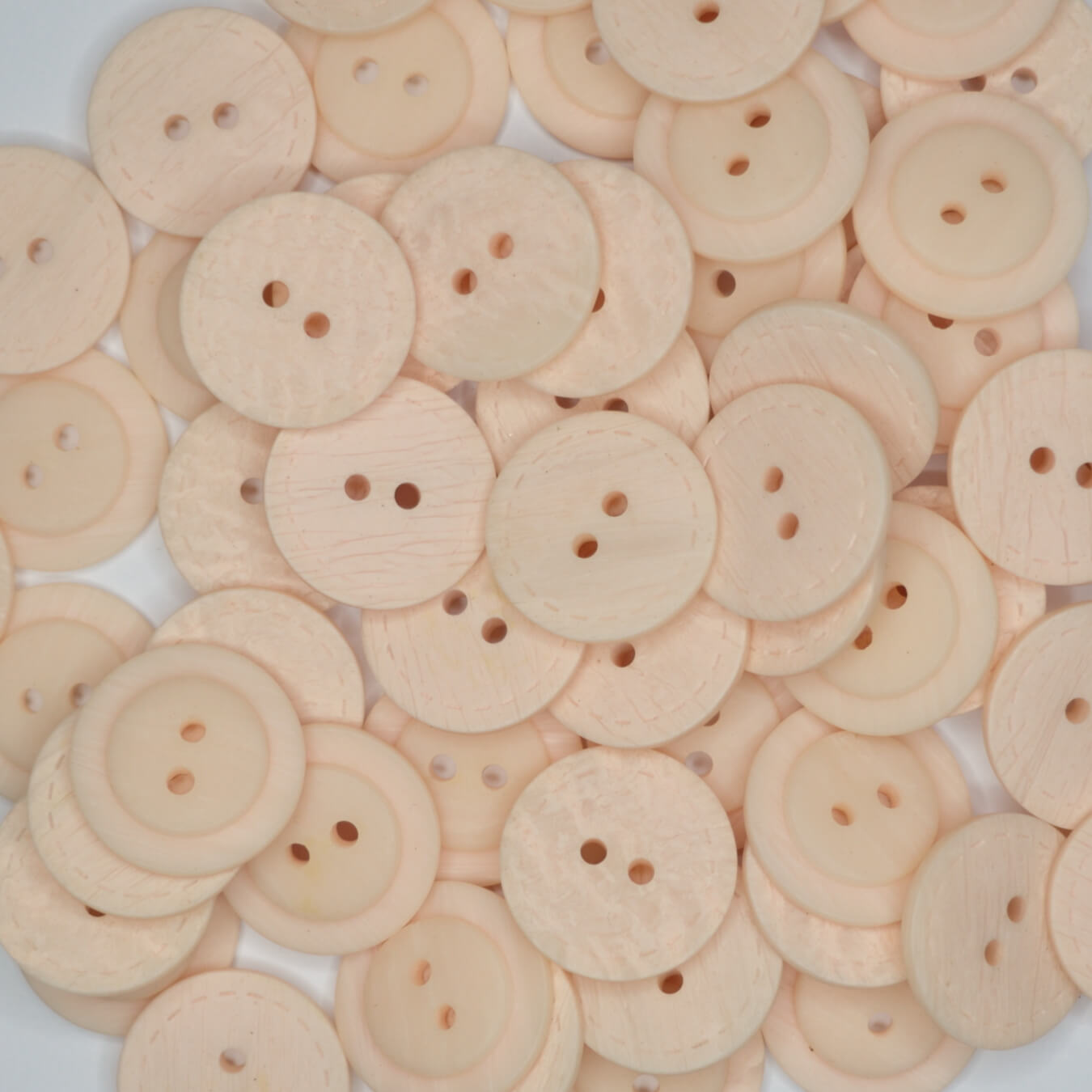 20mm Stitch-Border Pink 2 Hole Button 10pk