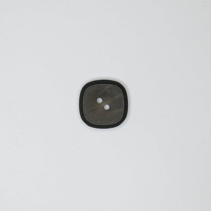 21m Square Grey 2-Hole Buttons 14pk