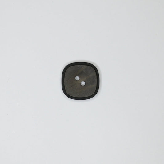 21m Square Grey 2-Hole Buttons 14pk