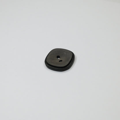 21m Square Grey 2-Hole Buttons 14pk