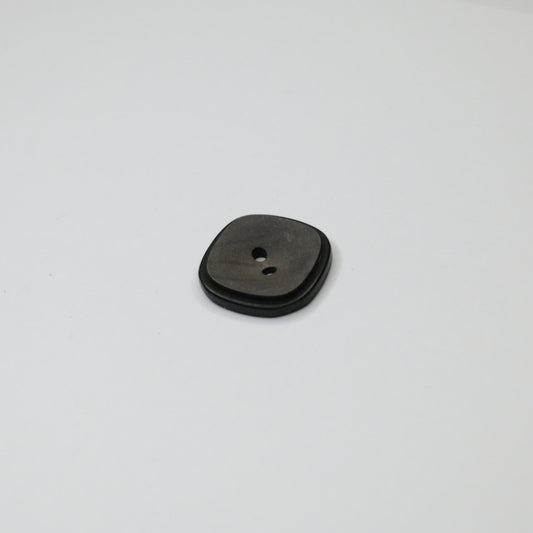 21m Square Grey 2-Hole Buttons 14pk