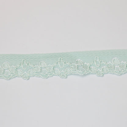 22mm Light Green Lace per/metre