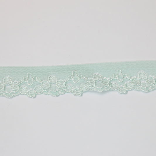 22mm Light Green Lace per/metre