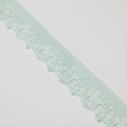 22mm Light Green Lace per/metre