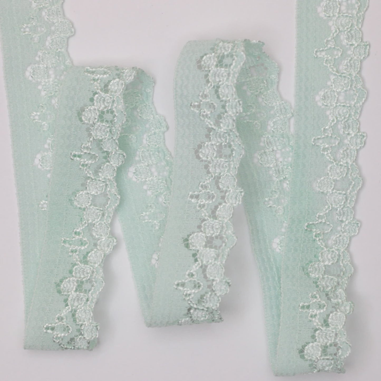 22mm Light Green Lace per/metre