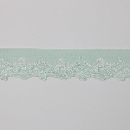 22mm Light Green Lace per/metre