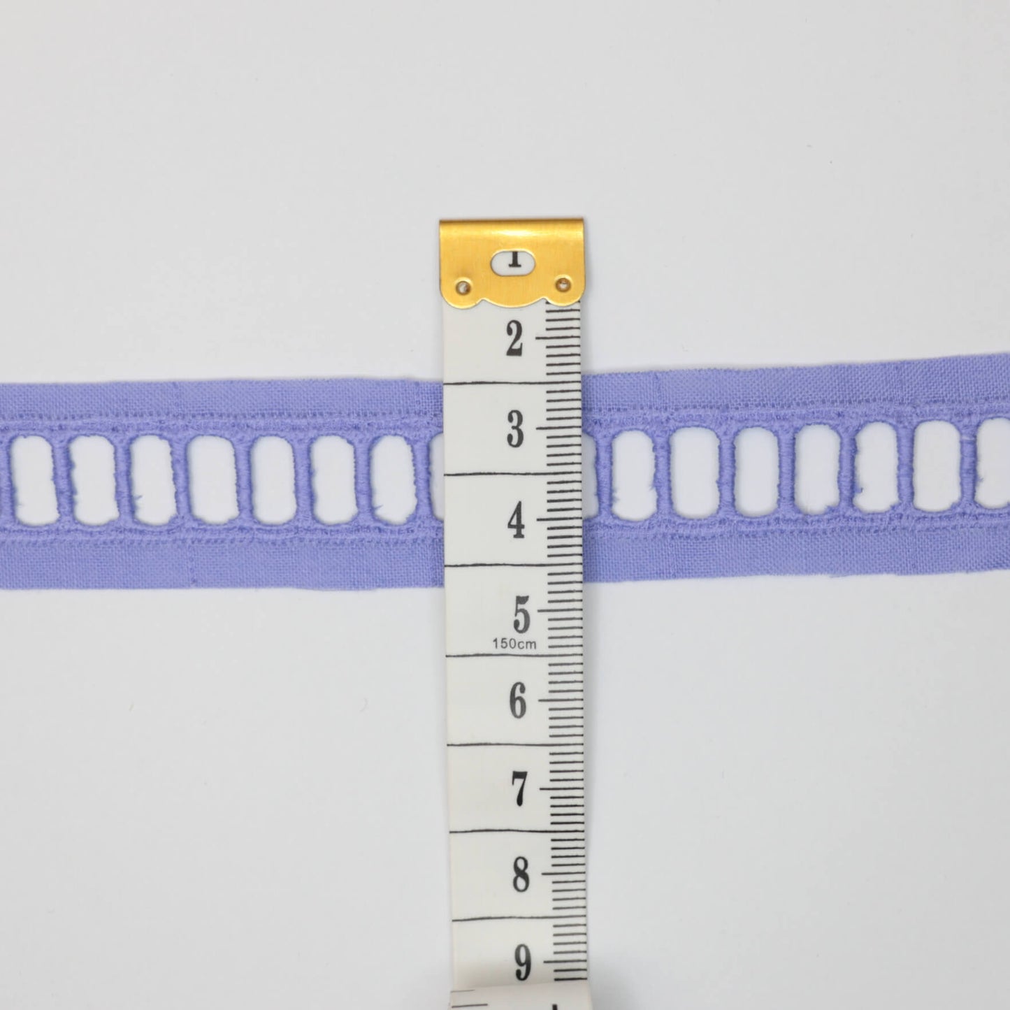 22mm Lilac Guipure Type Lace Trim per/metre